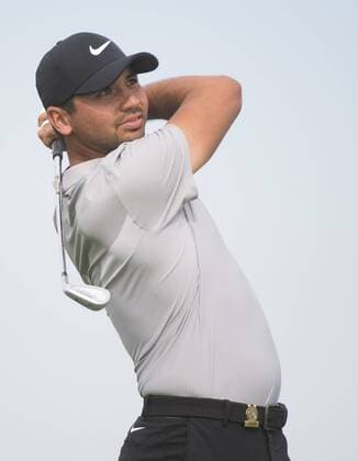 Jason Day watches his hit off the 13th tee during round 2 of the 117th U.S. Open golf tournament at Erin Hill golf course in Erin, Wisconsin on June 16, 2017.  WIS20170616304 KEVINxDIETSCH