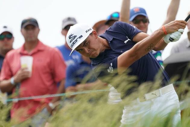 Rickie Fowler (USA), JUNE 16, 2017 - Golf : Rickie Fowler of the United States on the 8th hole during the second round of the 117th U.S. Open Championship at Erin Hills golf course in Erin, Wisconsin, United States. NOxTHIRDxPARTYxSALES.  (waha020733)