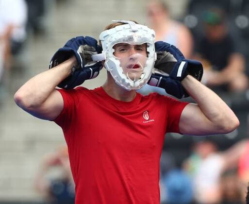 Bilder des Tages - SPORT June 17, 2017 - London, England, United Kingdom - Gordon Johnston of Canada. during The Men s Hockey World League Semi-Final 2017 Group B match between Canada and India The Lee Valley Hockey and Tennis Centre in London on June 17, 2017 Hockey - Canada and India  - ZUMAn230 20170617_zaa_n230_087 Copyright: xKieranxGalvinx