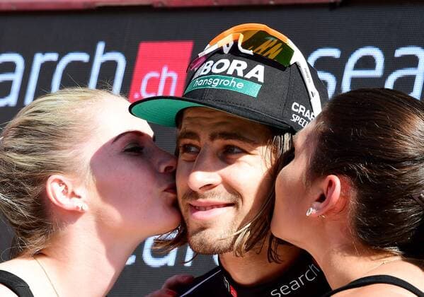 Bilder des Tages - SPORT 17 .06.2017 Schaffhausen Schweiz Tour de Suisse 7.Etappe Schaffhausen-Schaffhausen Bild zeigt Bild zeigt Punkteleader Peter Sagan (SVK) Team Bora Hansgrohe Aktion Einzelbild 