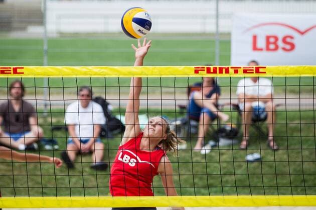 Angriff Vanessa Gruhn (MTV Ludwigsburg); LBS Cup Beachvolleyball A-City Stuttgart, Schwabenplatz, Stuttgart Germany, 20170617; Stuttgart Copyright: xWuechnerx xEibner-Pressefotox EP_nwr