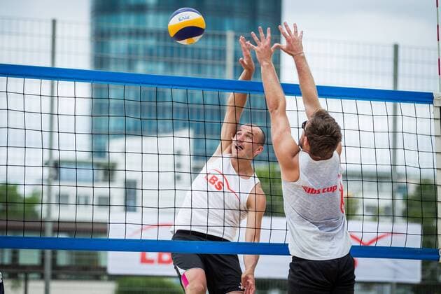 Angriff Victor Gerdt; LBS Cup Beachvolleyball A-City Stuttgart, Schwabenplatz, Stuttgart Germany, 20170617; Stuttgart Copyright: xWuechnerx xEibner-Pressefotox EP_nwr