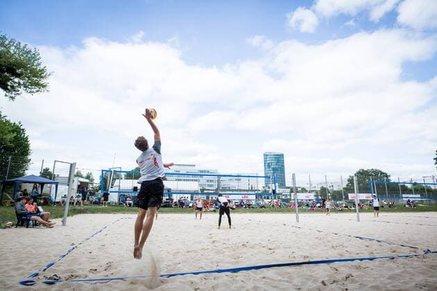 LBS Turnier in Stuttgart Vaihingen; LBS Cup Beachvolleyball A-City Stuttgart, Schwabenplatz, Stuttgart Germany, 20170617; Stuttgart Copyright: xWuechnerx xEibner-Pressefotox EP_nwr