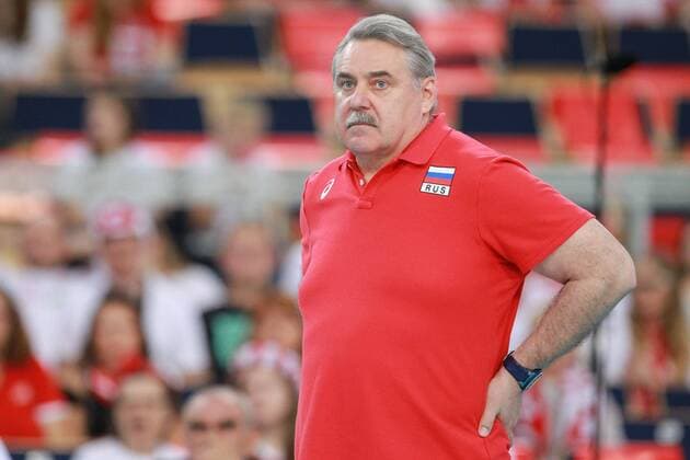 17.06.2017 LODZ SIATKOWKA MEZCZYZN LIGA SWIATOWA 2017 FIVB VOLLEYBALL WORLD LEAGUE 2017 MECZ ROSJA - USA ( Russia - USA ) N Z SERGEY SHLIAPNIKOV - I TRENER ( HEAD COACH ) SYLWETKA FOT MACIEJ GOCLON FOTONEWS NEWSPIX.PL --- Newspix.pl FRANCE OUT!  20170617FNMG031