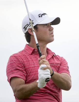 Brian Harman watches his drive off of the 13th tee during round 3 of the 117th U.S. Open golf tournament at Erin Hill golf course on June 17, 2017 in Erin, Wisconsin.  WIS20170617329 KEVINxDIETSCH