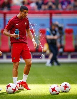 Portugal vs. Mexico KAZAN, RT - 18.06.2017: PORTUGAL VS. MEXICO - CRISTIANO RONALDO of Portugal during a match between Portugal and Mexico valid for the first round of the Confederations Cup 2017 on Sunday (18), held at the Kazan Arena in Kazan, Russia. (Photo: Marcelo Machado de Melo Fotoarena) x1339198x  MarceloxMachadoxdexMelo
