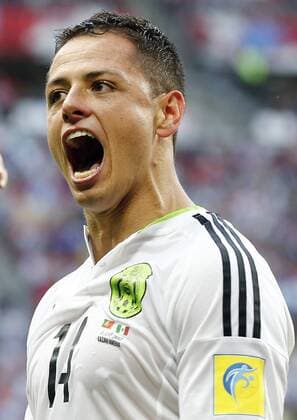 Portugal vs. Mexico KAZAN, RT - 18.06.2017: PORTUGAL VS. MEXICO - HERNANDEZ Javier of Mexico celebrates his goal during Portugal-Mexico match valid for the first round of the Confederations Cup 2017, this Sunday (18), held at the Kazan Arena in Kazan, Russia. (Photo: Rodolfo Buhrer La Imagem Fotoarena) x1339265x  RodolfoxBuhrer