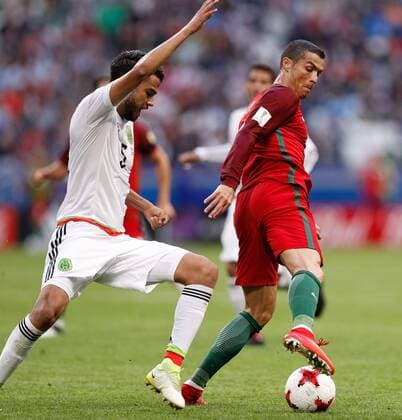Portugal vs. Mexico KAZAN, RT - 18.06.2017: PORTUGAL VS. MEXICO - CRISTIANO RONALDO of Portugal during a match between Portugal and Mexico valid for the first round of the Confederations Cup 2017 on Sunday (18), held at the Kazan Arena in Kazan, Russia. (Photo: Marcelo Machado de Melo Fotoarena) x1339499x  MarceloxMachadoxdexMelo