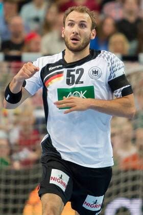 Marcel Schiller (Deutschland, 52) ballt die Faust, mit Torjubel, Jubel über das Tor, Handball, EM-Qualifikation Herren, Deutschland - Schweiz, xobx
