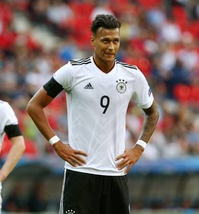 Davie Selke Aktion Oberkoerper Oberkörper Fußball Fussball U21 U 21 EM Europameisterschaft Länderspiel Saison 2016 2017 18.06.2017 DFB Nationalmannschaft GER BRDeutschland vs. Tschechien Tschechische Republik