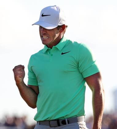 June 18, 2017 - Hartford, WI, USA - Brooks Koepka reacts after he shoots a -16 under par to win the 2017 U.S. Open Championship on Sunday, June 18, 2017 at Erin Hills in Hartford, Wis. U.S. Open Championship Round 4 - ZUMAm67_ 20170618_zaf_m67_061 Copyright: xRickxWoodx