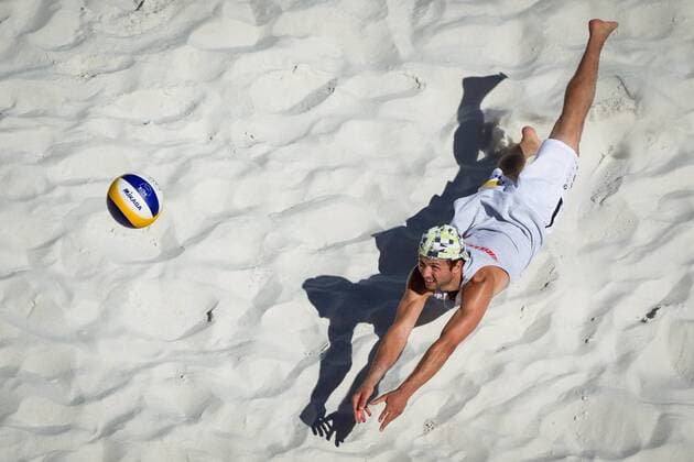 Hechtbagger Heiko Steinkemper (USC Konstanz); LBS Cup Beachvolleyball A-City Stuttgart, Schwabenplatz, Stuttgart Germany, 20170618; Stuttgart Copyright: xWuechner Eibner-Pressefotox EP_NWR