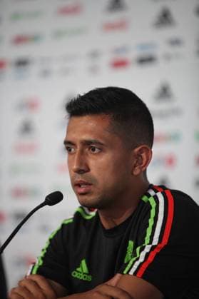 Mexico s national soccer team player Elias Hernandez delivers a press conference PK Pressekonferenz at the High Performance Center of the Mexican Soccer Federation in Mexico City, Mexico, 19 June 2017. The team prepares for the Gold Cup 2017 to start next 7 July in the United States. Mexico s national soccer team press conference on CONCACAF s Gold Cup !ACHTUNG: NUR REDAKTIONELLE NUTZUNG!  Copyright: xSáshenkaxGutiérrezx MEX001 20170620-636335201054512362