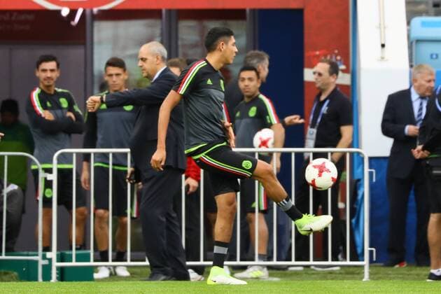 Carlos Salcedo (Mexiko, Mexico), Neuzugang bei Eintracht Frankfurt - 20.06.2017: Abschlusstraining der Nationalmannschaft Mexiko, Fisht Stadium Sotschi