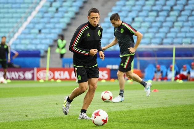 Javier Chicharito Hernandez (Mexiko, Mexico) - 20.06.2017: Abschlusstraining der Nationalmannschaft Mexiko, Fisht Stadium Sotschi