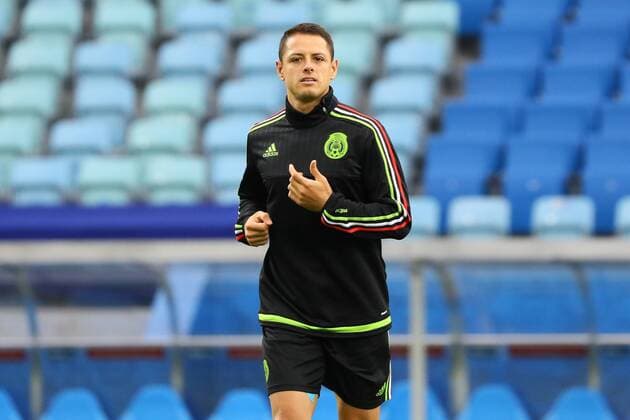 Javier Chicharito Hernandez (Mexiko, Mexico) - 20.06.2017: Abschlusstraining der Nationalmannschaft Mexiko, Fisht Stadium Sotschi