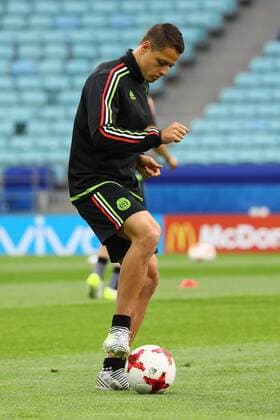 Javier Chicharito Hernandez (Mexiko, Mexico) - 20.06.2017: Abschlusstraining der Nationalmannschaft Mexiko, Fisht Stadium Sotschi