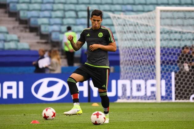 Carlos Salcedo (Mexiko, Mexico), Neuzugang bei Eintracht Frankfurt - 20.06.2017: Abschlusstraining der Nationalmannschaft Mexiko, Fisht Stadium Sotschi