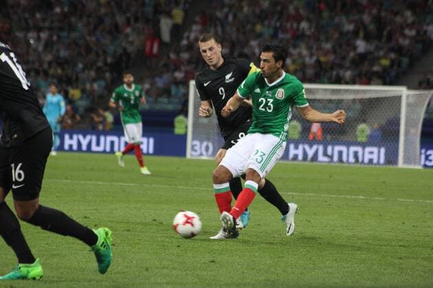 Of The Russian Federation. Sochi. Football. The FIFA Confederations Cup 2017. Mexico New Zealand. The Stadium Fischt. Osvaldo Alanis . MaksimxKonstantinov 