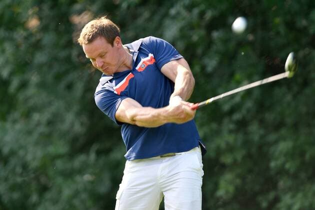 Rodelas Felix LOCH, Aktion,Einzelbild,angeschnittenes Einzelmotiv,Halbfigur,halbe Figur. ProAm ,GOLF,BMW International Open 2017 am 21.06.2017 in Muenchen Eichenried.