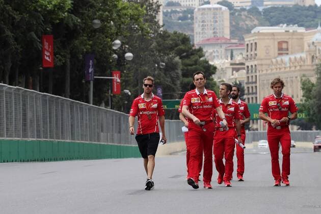 Azerbaijan Grand Prix, Baku 22 - 25 June 2017 22.06.2017 - Sebastian Vettel (GER) Scuderia Ferrari SF70H 