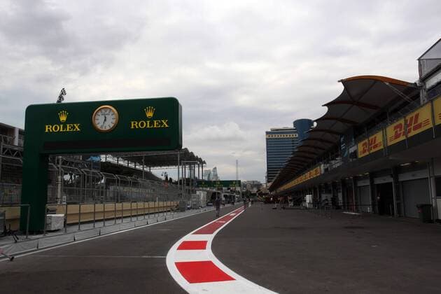 Azerbaijan Grand Prix, Baku 22 - 25 June 2017 22.06.2017 - The pit lane 