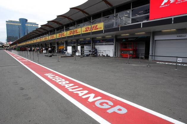 Azerbaijan Grand Prix, Baku 22 - 25 June 2017 22.06.2017 - The pit lane 