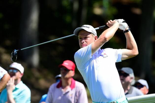 June 22, 2017: Peter Malnati, of the United States, plays his shot from the 18th tee during the first round of the PGA Golf Herren Travelers Championship golf tournament held at TPC River Highlands in Cromwell CT. Cal Media PGA 2017: Travelers Championship JUN 22 - ZUMAc04_ 20170622_zaf_c04_085 Copyright: xEricxCanhax