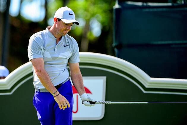June 22, 2017 - Cromwell, Connecticut - RORY MCILROY, of Northern Ireland, reacts to his shot from the 18th tee during the first round of the PGA Golf Herren Travelers Championship golf tournament held at TPC River Highlands. Golf 2017: Travelers Championship: Round 1 - ZUMAc04_ 20170622_zaf_c04_010 Copyright: xEricxCanhax
