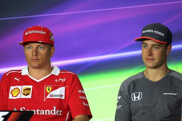 Azerbaijan Grand Prix, Baku 22 - 25 June 2017 22.06.2017 - press conference PK Pressekonferenz Kimi Raikkonen (FIN) Scuderia Ferrari SF70H and Stoffel Vandoorne (BEL) McLaren MCL32 