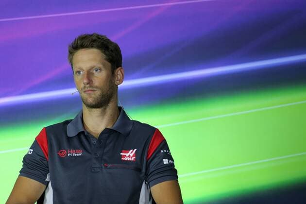 Azerbaijan Grand Prix, Baku 22 - 25 June 2017 22.06.2017 - press conference PK Pressekonferenz Romain Grosjean (FRA) Haas F1 Team VF-17 