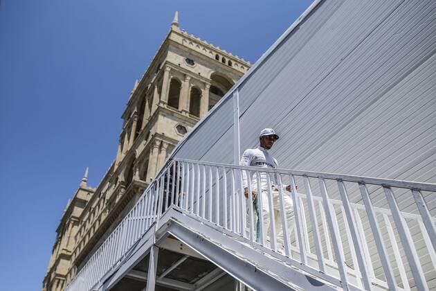 Motorsports: FIA Formula One World Championship WM Weltmeisterschaft 2017, Grand Prix of Europe, 44 Lewis Hamilton (GBR, Mercedes AMG Petronas F1 Team), Baku Azerbaijan xHOCHxZWEIx