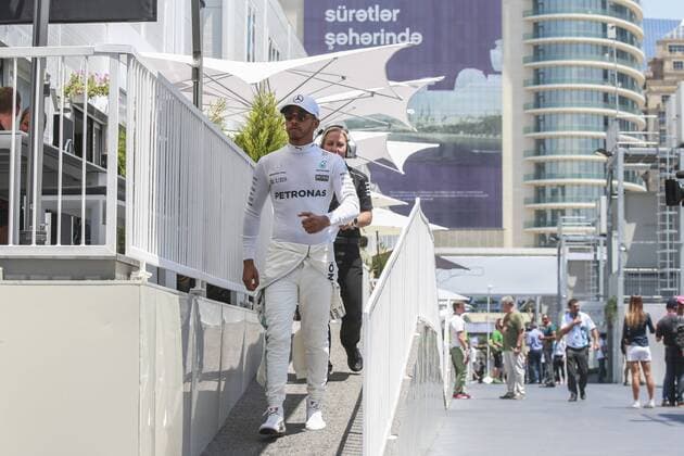 Motorsports: FIA Formula One World Championship WM Weltmeisterschaft 2017, Grand Prix of Europe, 44 Lewis Hamilton (GBR, Mercedes AMG Petronas F1 Team), Baku Azerbaijan xHOCHxZWEIx
