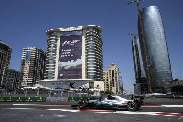Motorsports: FIA Formula One World Championship WM Weltmeisterschaft 2017, Grand Prix of Europe, 77 Valtteri Bottas (FIN, Mercedes AMG Petronas F1 Team), Baku Azerbaijan xHOCHxZWEIx