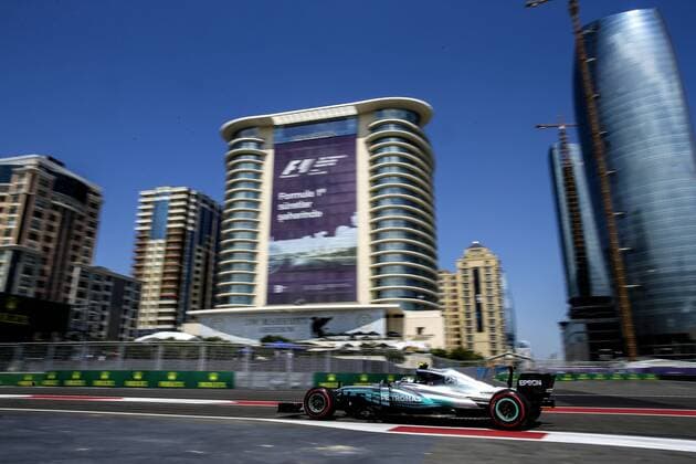 Motorsports: FIA Formula One World Championship WM Weltmeisterschaft 2017, Grand Prix of Europe, 77 Valtteri Bottas (FIN, Mercedes AMG Petronas F1 Team), Baku Azerbaijan xHOCHxZWEIx