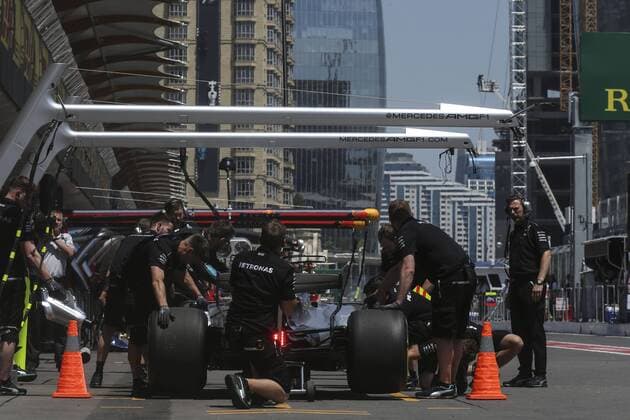 Motorsports: FIA Formula One World Championship WM Weltmeisterschaft 2017, Grand Prix of Europe, 77 Valtteri Bottas (FIN, Mercedes AMG Petronas F1 Team), Baku Azerbaijan xHOCHxZWEIx