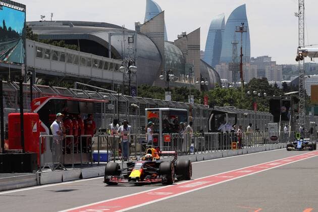 Azerbaijan Grand Prix, Baku 22 - 25 June 2017 23.06.2017 - Free Practice 1, Daniel Ricciardo (AUS) Red Bull Racing RB13 