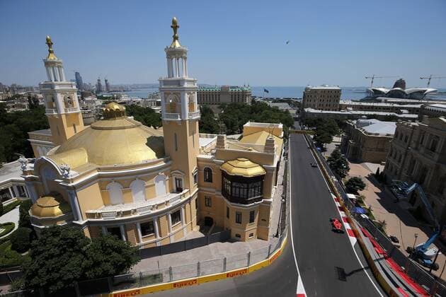 Azerbaijan Grand Prix, Baku 22 - 25 June 2017 23.06.2017 - Free Practice 1, Sebastian Vettel (GER) Scuderia Ferrari SF70H 