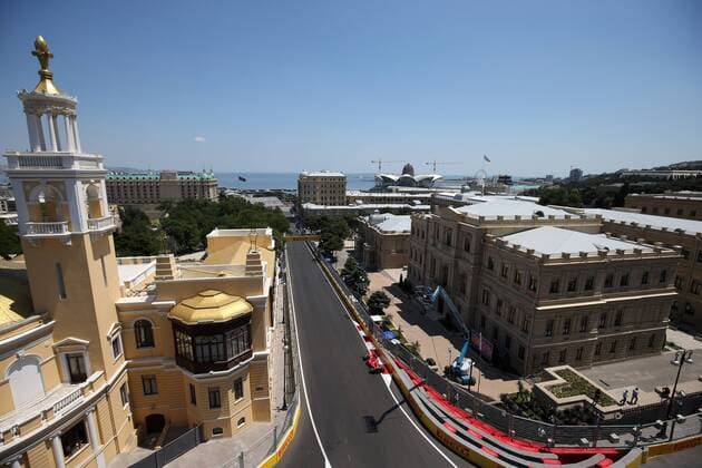 Azerbaijan Grand Prix, Baku 22 - 25 June 2017 23.06.2017 - Free Practice 1, Sebastian Vettel (GER) Scuderia Ferrari SF70H 