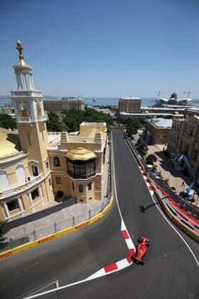 Azerbaijan Grand Prix, Baku 22 - 25 June 2017 23.06.2017 - Free Practice 1, Sebastian Vettel (GER) Scuderia Ferrari SF70H 