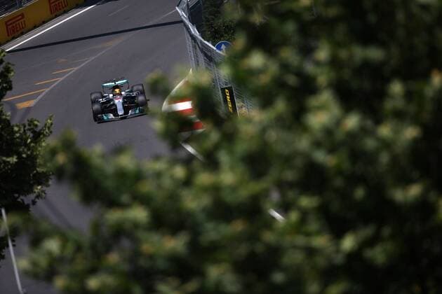 Azerbaijan Grand Prix, Baku 22 - 25 June 2017 23.06.2017 - Free Practice 1, Lewis Hamilton (GBR) Mercedes AMG F1 W08 