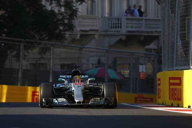 Motorsports: FIA Formula One World Championship WM Weltmeisterschaft 2017, Grand Prix of Europe, 44 Lewis Hamilton (GBR, Mercedes AMG Petronas F1 Team), Baku Azerbaijan xHOCHxZWEIx