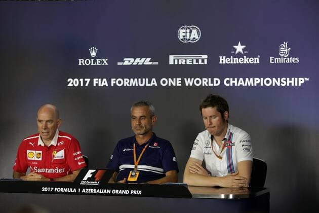Azerbaijan Grand Prix, Baku 22 - 25 June 2017 23.06.2017 - press conference PK Pressekonferenz Jock Clear (GBR) Ferrari Engineering Director and Rob Smedley (GBR) Williams Head of Vehicle Performance 