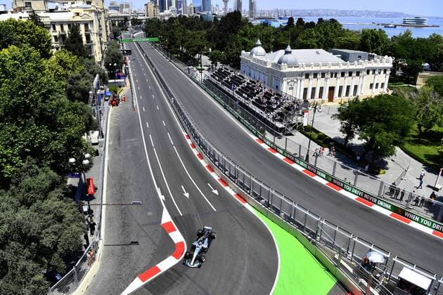 Motorsports: FIA Formula One World Championship WM Weltmeisterschaft 2017, Grand Prix of Europe, 77 Valtteri Bottas (FIN, Mercedes AMG Petronas) Baku Azerbaijan xHOCHxZWEIx