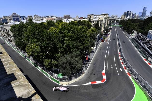 Motorsports: FIA Formula One World Championship WM Weltmeisterschaft 2017, Grand Prix of Europe, 11 Sergio Perez (MEX, Sahara Force India F1 Team), Baku Azerbaijan xHOCHxZWEIx