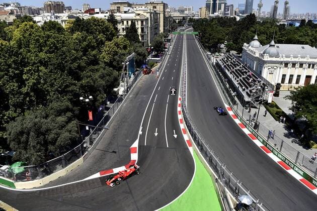 Motorsports: FIA Formula One World Championship WM Weltmeisterschaft 2017, Grand Prix of Europe, 5 Sebastian Vettel (GER, Scuderia Ferrari), Baku Azerbaijan xHOCHxZWEIx