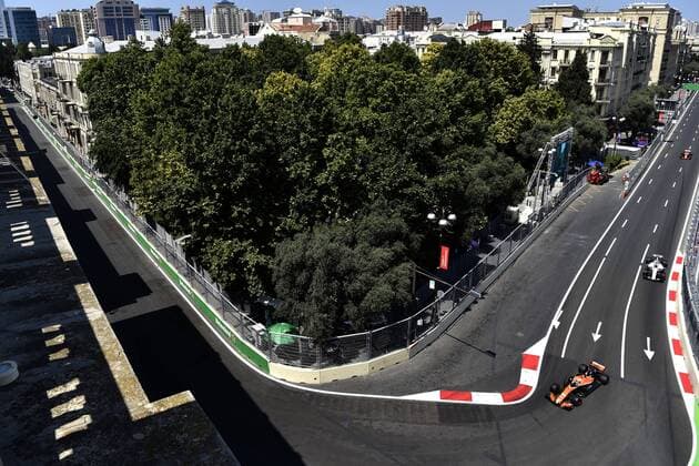 Bilder des Tages - SPORT Motorsports: FIA Formula One World Championship WM Weltmeisterschaft 2017, Grand Prix of Europe, 14 Fernando Alonso (ESP, McLaren Honda Formula 1 Team), Baku Azerbaijan xHOCHxZWEIx