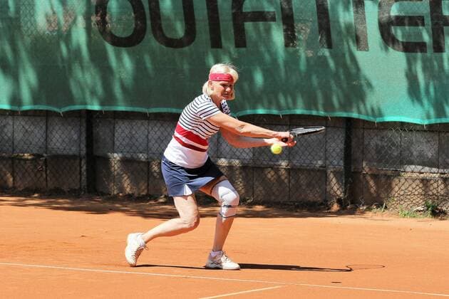24.06.2017 Neu-Isenburg, RW Tennis-CLub Kampf um die Meisterschaft der Damen 60 Regionalliga TC RW Neu-Isenburg – TA SV Böblingen die Neu-Isenburgerin Brigitte Friedl (RW Neu-Isenburg)