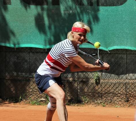 24.06.2017 Neu-Isenburg, RW Tennis-CLub Kampf um die Meisterschaft der Damen 60 Regionalliga TC RW Neu-Isenburg – TA SV Böblingen die Neu-Isenburgerin Brigitte Friedl (RW Neu-Isenburg)