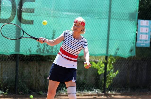 24.06.2017 Neu-Isenburg, RW Tennis-CLub Kampf um die Meisterschaft der Damen 60 Regionalliga TC RW Neu-Isenburg – TA SV Böblingen die Neu-Isenburgerin Brigitte Friedl (RW Neu-Isenburg)